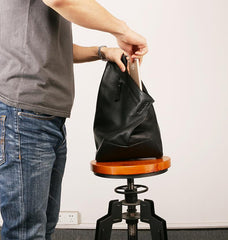 Leather Mens Sling Bag Sling Shoulder Bag Sling Backpack for men - imessengerbags