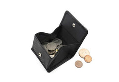 Leather Mens Small Change Wallet Coin Wallet Front Pocket Wallet for Men