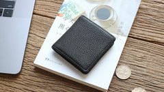 Leather Mens Small Change Wallet Coin Wallet Front Pocket Wallet for Men