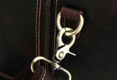 Leather Mens Weekender Bag Duffle Bag Overnight Bag Travel Bag