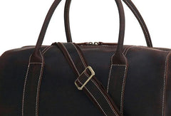 Leather Mens Weekender Bag Duffle Bag Overnight Bag Travel Bag