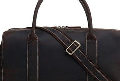 Leather Mens Weekender Bag Duffle Bag Overnight Bag Travel Bag