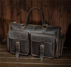 Leather Mens Weekender Bag Large Travel Bag Duffle Bag Vintage Overnight Bag Bag