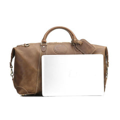 Cool Leather Mens Large Weekender Bag Vintage Travel Bag Duffle Bags
