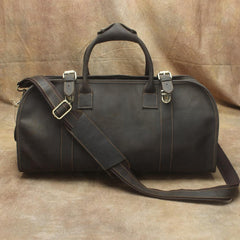 Cool Leather Mens Weekender Bags Vintage Travel Bags Duffle Bag