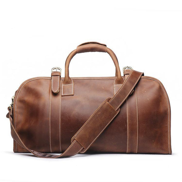 Cool Leather Mens Weekender Bags Vintage Travel Bags Duffle Bag - imessengerbags