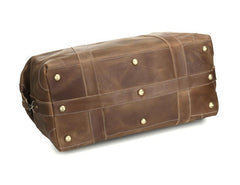 Cool Leather Mens Large Weekender Bag Vintage Travel Bag Duffle Bags