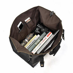 Cool Leather Mens Large Weekender Bag Vintage Travel Bag Duffle Bag for Men