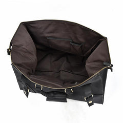 Cool Leather Mens Large Weekender Bag Vintage Travel Bag Duffle Bag for Men