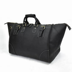 Cool Leather Mens Large Weekender Bag Vintage Travel Bag Duffle Bag for Men