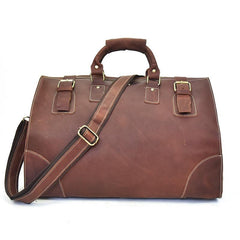 Cool Leather Mens Large Weekender Bag Vintage Travel Bag Duffle Bag for Men