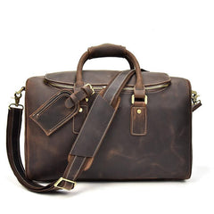 Leather Mens Weekender Bags Vintage Cool Travel Bag Duffle Bag Bag