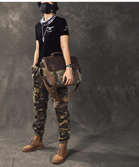Waxed Canvas Leather Mens 14