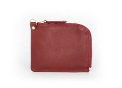 Leather Mens Zipper Small Wallet Wristlet Wallet Clutch Wallet Small Wallet for Men - imessengerbags