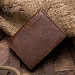 Leather Slim Small Mens Wallet Bifold billfold Wallet for Men - imessengerbags