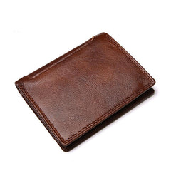 Leather Slim Small Mens Wallet Bifold billfold Wallet for Men - imessengerbags