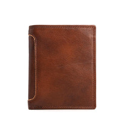 Leather Slim Small Mens Wallet Bifold billfold Wallet for Men - imessengerbags