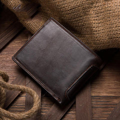 Leather Slim Small Mens Wallet Bifold billfold Wallet for Men - imessengerbags