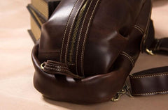 Leather Sling Bag for Men Crossbody Sling Bag Chest Bag for men - imessengerbags