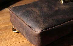 Leather Sling Bag for Men Crossbody Sling Bag Chest Bag for men