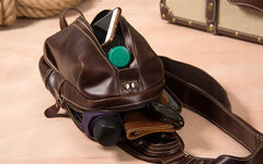 Leather Sling Bag for Men Crossbody Sling Bag Chest Bag for men - imessengerbags
