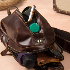 Leather Sling Bag for Men Crossbody Sling Bag Chest Bag for men - imessengerbags
