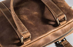 Leather Small Messenger Bag for men Vintage Handbag Shoulder Bag for men