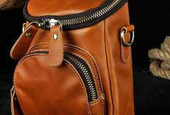 MEN LEATHER Belt Pouch WAIST BAG HIP PACK BELT BAG CELL PHONE HOLSTER