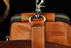 MEN LEATHER Belt Pouch WAIST BAG HIP PACK BELT BAG CELL PHONE HOLSTER