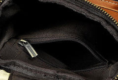 MEN LEATHER Belt Pouch WAIST BAG HIP PACK BELT BAG CELL PHONE HOLSTER