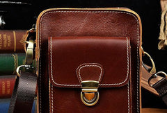 MEN LEATHER Belt Pouch WAIST BAG HIP PACK BELT BAG CELL PHONE HOLSTERS Shoulder Bag - imessengerbags