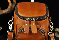 MEN LEATHER Belt Pouch WAIST BAG HIP PACK BELT BAG CELL PHONE HOLSTER