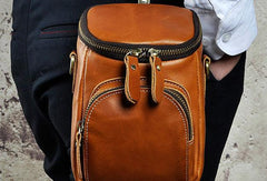 MEN LEATHER Belt Pouch WAIST BAG HIP PACK BELT BAG CELL PHONE HOLSTER