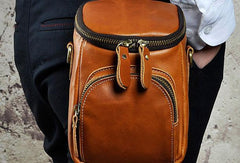 MEN LEATHER Belt Pouch WAIST BAG HIP PACK BELT BAG CELL PHONE HOLSTER