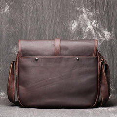Maroon Cool Leather 10 inches Brown Messenger Bag Side Bag Courier Bag For Men - imessengerbags