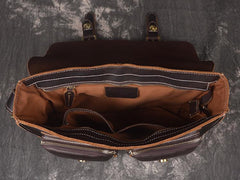 Men Leather Messenger Bag Cool Vintage Crossbody Bag Shoulder Bag for men