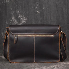 Men Leather Messenger Bag Cool Vintage Crossbody Bag Shoulder Bag for men