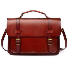 Men's Leather Convertible Messenger Bag Backpack Stachel Bag For Men