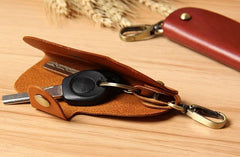 Mens Cool Key Holders Handmade Leather Car Key Card Holder Car Key Case for Men - imessengerbags