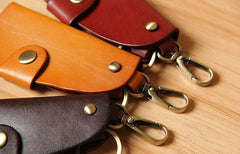 Mens Cool Key Holders Handmade Leather Car Key Card Holder Car Key Case for Men - imessengerbags