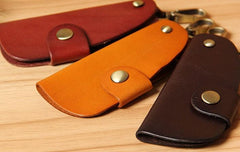 Mens Cool Key Holders Handmade Leather Car Key Card Holder Car Key Case for Men - imessengerbags