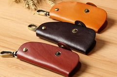 Mens Cool Key Holders Handmade Leather Car Key Card Holder Car Key Case for Men - imessengerbags