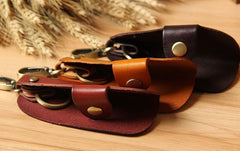 Mens Cool Key Holders Handmade Leather Car Key Card Holder Car Key Case for Men - imessengerbags