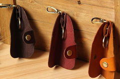 Mens Cool Key Holders Handmade Leather Car Key Card Holder Car Key Case for Men - imessengerbags