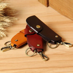 Mens Cool Key Holders Handmade Leather Car Key Card Holder Car Key Case for Men - imessengerbags