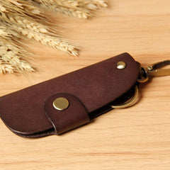 Mens Cool Key Holders Handmade Leather Car Key Card Holder Car Key Case for Men - imessengerbags