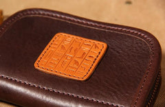 Mens Cool Key Wallet Handmade Leather Car Key Card Holder Car Key Case for Men - imessengerbags