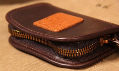 Mens Cool Key Wallet Handmade Leather Car Key Card Holder Car Key Case for Men - imessengerbags