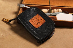 Mens Cool Key Wallet Handmade Leather Car Key Card Holder Car Key Case for Men - imessengerbags
