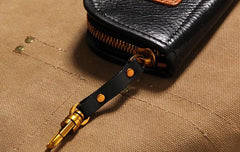 Mens Cool Key Wallet Handmade Leather Car Key Card Holder Car Key Case for Men - imessengerbags